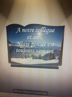 plaque commémorative collègue 2