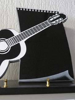 plaque commémorative guitare